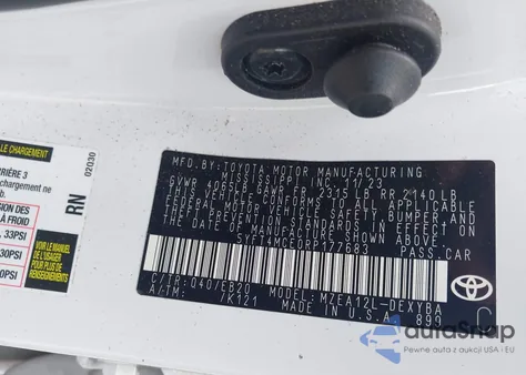 2024 Toyota Corolla Xse из США, поврежденный, VIN 5YFT4MCE0RP177683